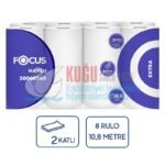 50000549 Focus Extra Ev Tipi Çift Katlı Klasik Rulo Kağıt Havlu (1 Paket 8 Rulo- Koli İçi 3 Paket 24 Rulo)