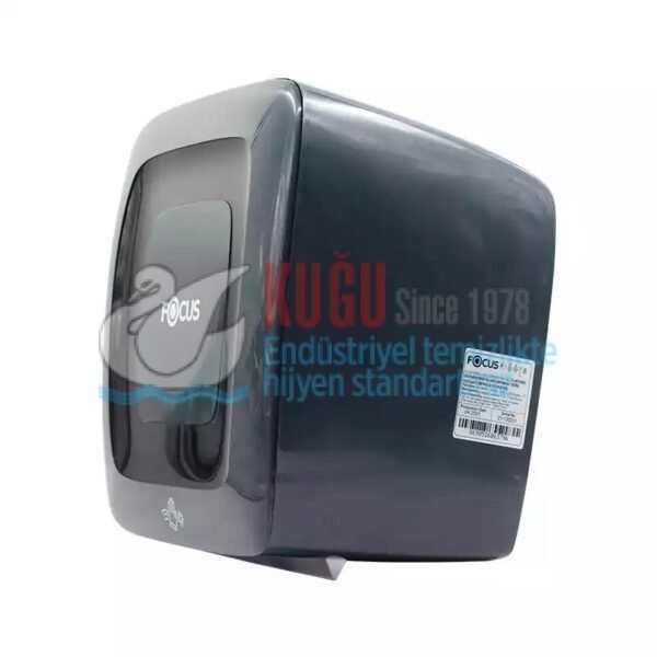 50004182 FOCUS PROFESYONEL SİYAH RENK 21 CM FOTOSELLİ Adaptörlü HAREKETLİ HAVLU DİSPENSERİ ( PİLLİ ve Elektrikli) - Görsel 3