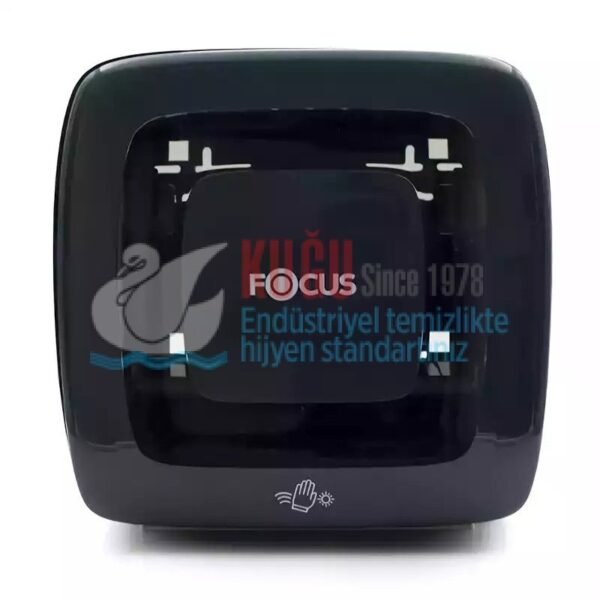 50004182 FOCUS PROFESYONEL SİYAH RENK 21 CM FOTOSELLİ Adaptörlü HAREKETLİ HAVLU DİSPENSERİ ( PİLLİ ve Elektrikli) - Görsel 2