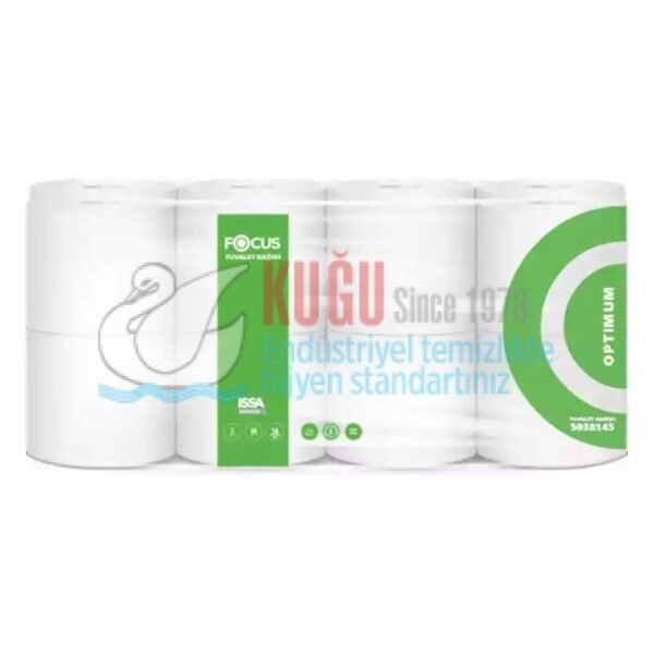50001478 Focus Optimum Çift Katlı Tuvalet Kağıdı Çift Katlı 150 Yaprak 18 Metre (1 Paket 16 Adet-1 Koli 3 Paket) 3 Kg - Görsel 3