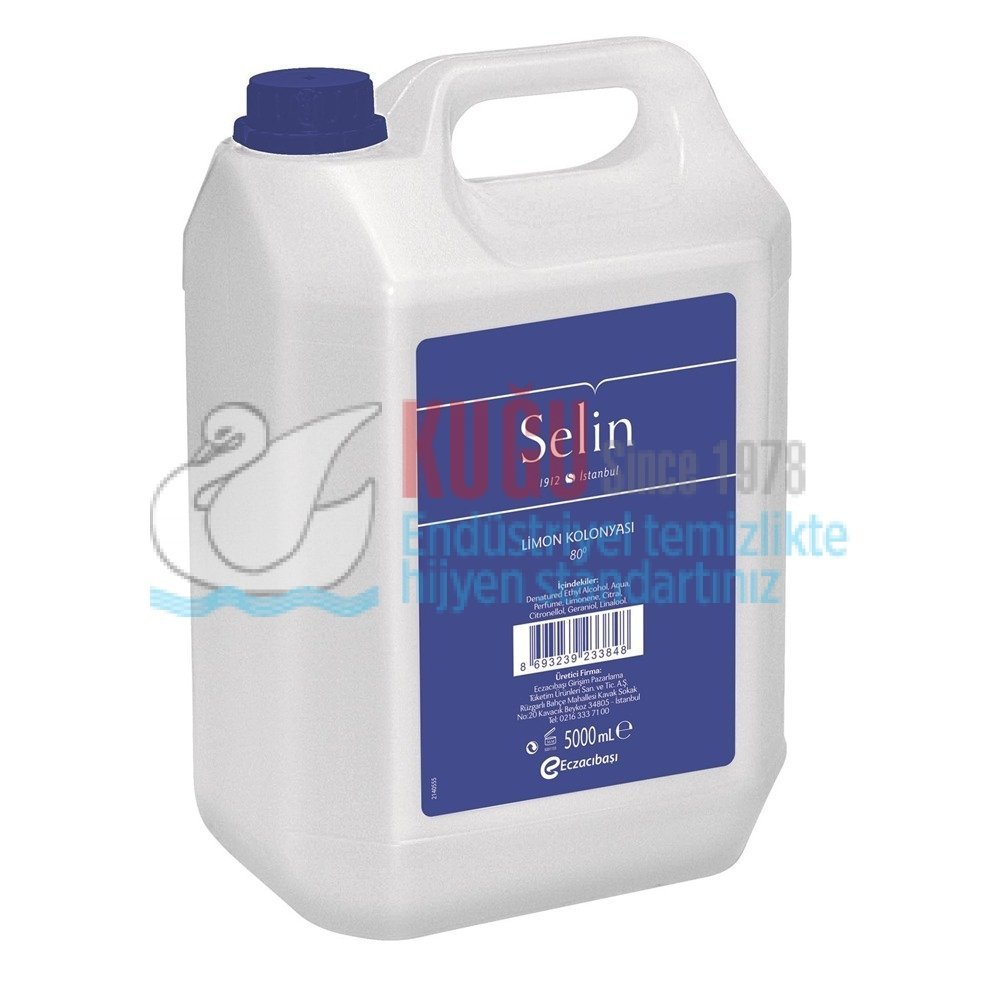 fpDD80BaMQo5ulzcE2PS6Q1SS8LGJJHr.jpg 9201133 Selin Limon Kolonyası 80 Derece 5 LT Bidon - Görsel 1