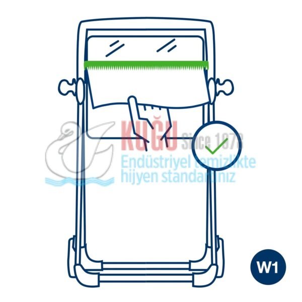 KT-652008 Tork W1 Sistem Kırmızı Dıştan Çekmeli Ayaklı Taşınabilinir Seyyar Havlu Dispenseri - Görsel 6