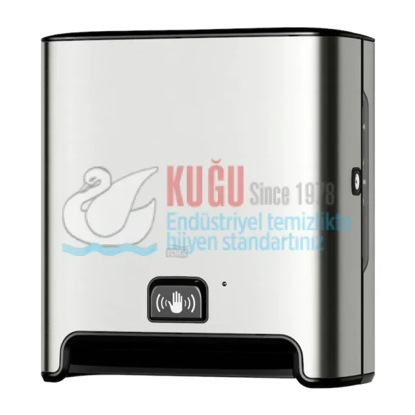 KT-460001 Sensörlü Tork Matic®  H1 Sistem Paslanmaz Çelik Metal Haraketli Havlu Dispenseri - Görsel 1