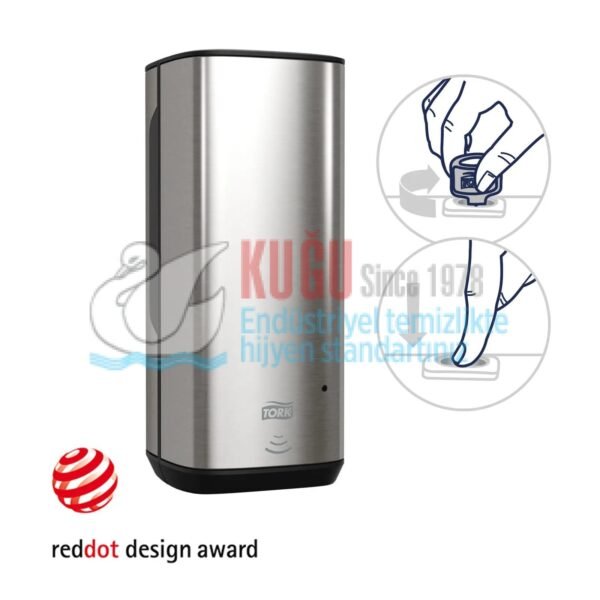 KT-460009 Tork Intuition™ Sensörlü Paslanmaz Çelik Metal S4 Sistem Köpük Sabun Dispenseri - Görsel 3