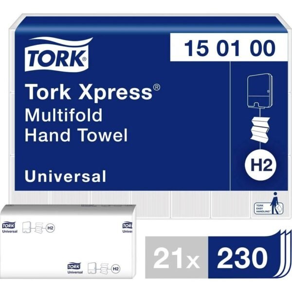 KT-150100 Tork Xpress® Z Katlamalı Havlu Kâğıt 230'lu 21 Paket 1 Koli - Görsel 1