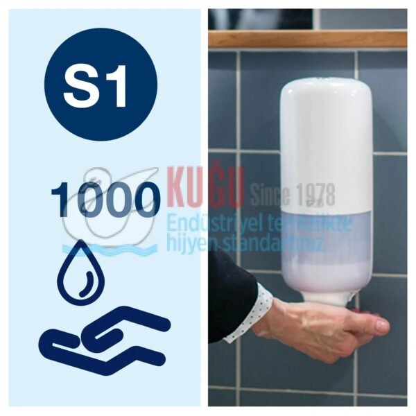 KT-420401 Tork S1 Sistem Premium 1000 ML Yağ ve Kir Sökücü Sıvı Sabun (1 Adet 1 Litre-Koli İçi 6 Adet) - Görsel 5