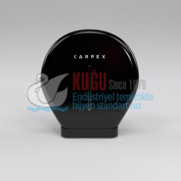 KGC-913042-S Carpex Prestige Siyah Renk Mini Jumbo WC Kağıt Dispenseri Aparatı - Görsel 1