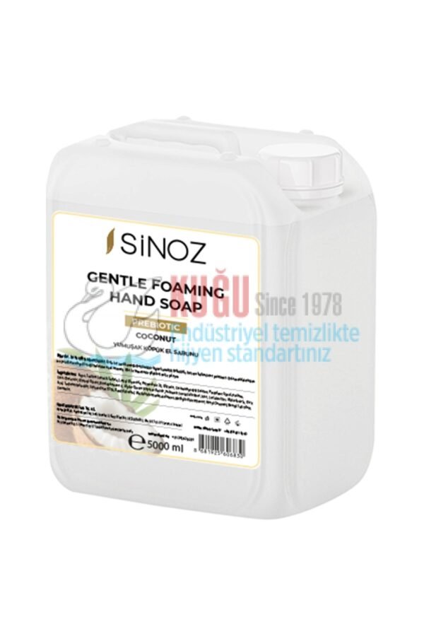 SNZ-ST8202-H Sinoz 5 LT Coconut Prebiyotik Etkili Hindistan Cevizi Kokulu Yumuşak Köpük El Sabunu - Görsel 1