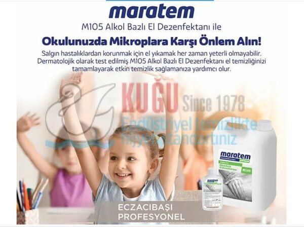 7904444 Maratem M105 Alkol Bazlı El Dezenfektanı 500ml - Görsel 7