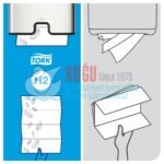 KT-100297 Tork Xpress® H2 Sistem Premium Ekstra Yumuşak Z Katlamalı Havlu Kâğıt (1 Paket 200 Adet-Koli İçi 15 Paket) - Görsel 9