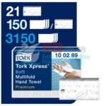 KT-100289 Tork Xpress® Ekstra Yumuşak Çok Katlı El Havlusu Premium (1 Paket 150 Adet-Koli İçi 21 Paket) - Görsel 3