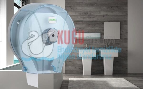Maxi Jumbo Tuvalet Kağıdı Dispenseri (Şeffaf) MJ2T - Görsel 1