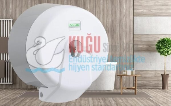 Minipoint Tuvalet Kağıdı Dispenseri (Beyaz) K3 - Görsel 1