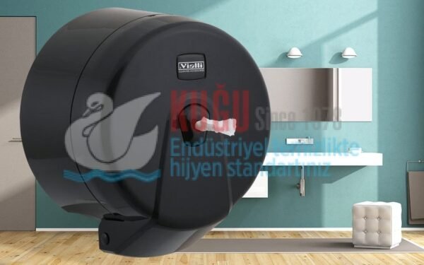 Minipoint Tuvalet Kağıdı Dispenseri (Siyah) K3B - Görsel 1