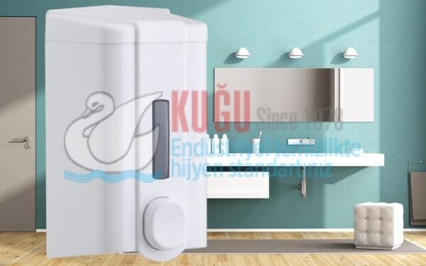 Sıvı Sabun Dispenseri1000 ml (Beyaz) S4 - Görsel 1