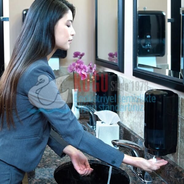 KT-561608 Tork Siyah Renk S4 Sistem Sensörlü Pilli 1 Litre İç Hacimli Köpük Sabun Dispanseri - Intuition™ - Görsel 3
