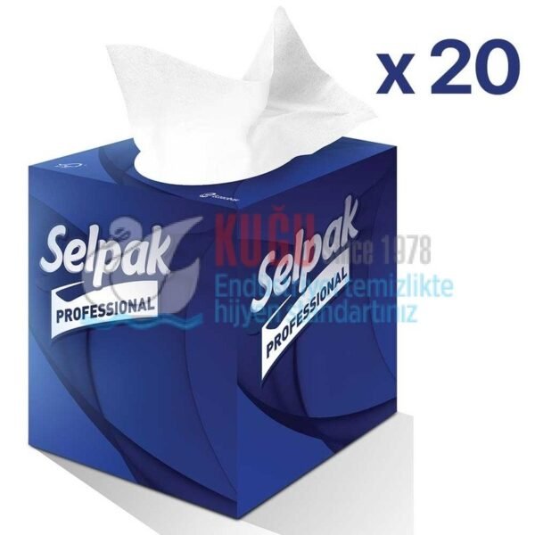 KGE-7904750 Selpak Professional Premium Butik Kutu Mendil 48'li 20 Pk - Görsel 1