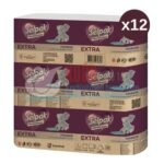 7906606 Selpak Professional Extra Z Katlama Dispenser Havlu Kağıt 200 Yaprak x 12 Li - Görsel 2