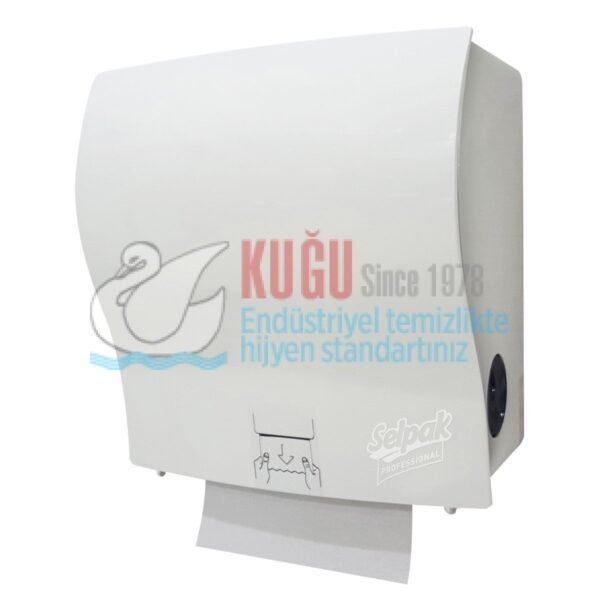 7500041 Selpak Professional Beyaz Renk Mekanik Havlu Dispenseri 21,5 Cm - Görsel 1