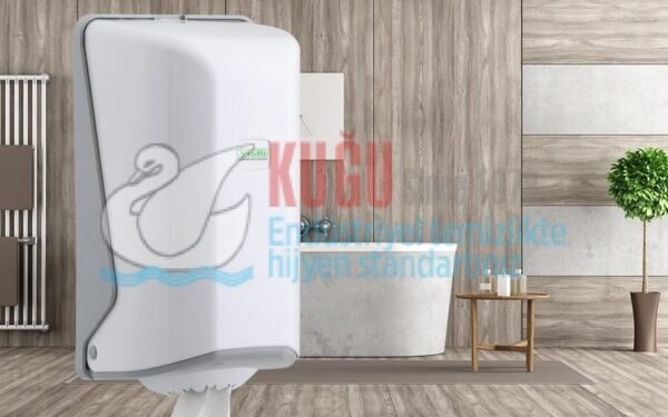 Mini Centerfeed Rulo KağıtHavlu Dispenseri (Beyaz) SG1 - Görsel 1