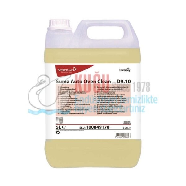100849178 Diversey Suma Auto Oven Clean D9.10 Konveksiyonel Fırınlar İçin Deterjan 5 LT - Görsel 1