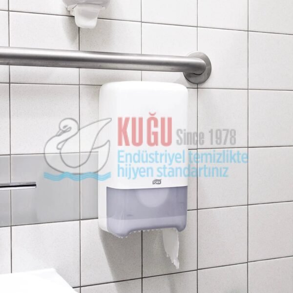 KT-127520 Tork Çift Rulo Premium Orta Boy WC Tuvalet Kağıdı 2 Katlı Gelişmiş T6 Beyaz - (1 Rulo 90 Metre-Koli İçi 27 Rulo) - Görsel 8