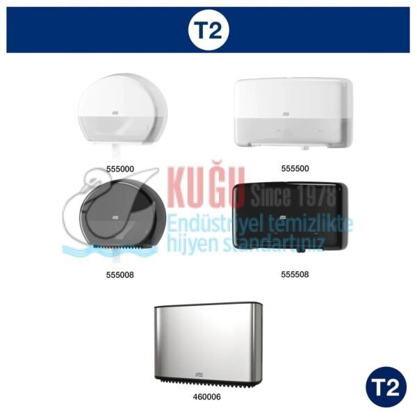KT-120280 Tork Mini Jumbo Tuvalet Kağıdı 2 Katlı Gelişmiş T2 Beyaz (1 Rulo 170 Metre-Koli İçi 12 Rulo) - Görsel 3