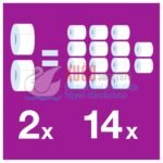 KT-120280 Tork Mini Jumbo Tuvalet Kağıdı 2 Katlı Gelişmiş T2 Beyaz (1 Rulo 170 Metre-Koli İçi 12 Rulo) - Görsel 6
