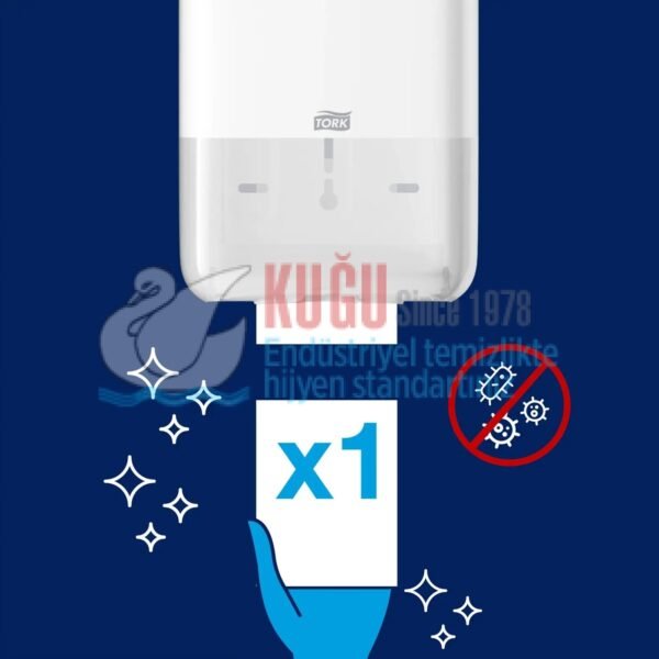 KT-556008 Siyah Tork T3 Sistem C Katlamalı Tuvalet Kâğıdı Dispenseri - Görsel 7