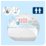 KT-555000 Beyaz Tork T2 Sistem Mini Jumbo Tuvalet Kâğıdı Dispenseri - Görsel 7