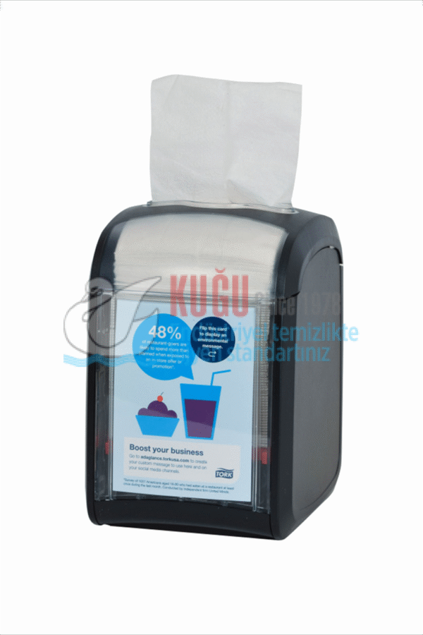 KT-272900 Tork Xpressnap Fit Siyah N14 Sistem Masaüstü Peçete Dispenseri - Görsel 2