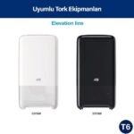 KT-127520 Tork Çift Rulo Premium Orta Boy WC Tuvalet Kağıdı 2 Katlı Gelişmiş T6 Beyaz - (1 Rulo 90 Metre-Koli İçi 27 Rulo) - Görsel 4