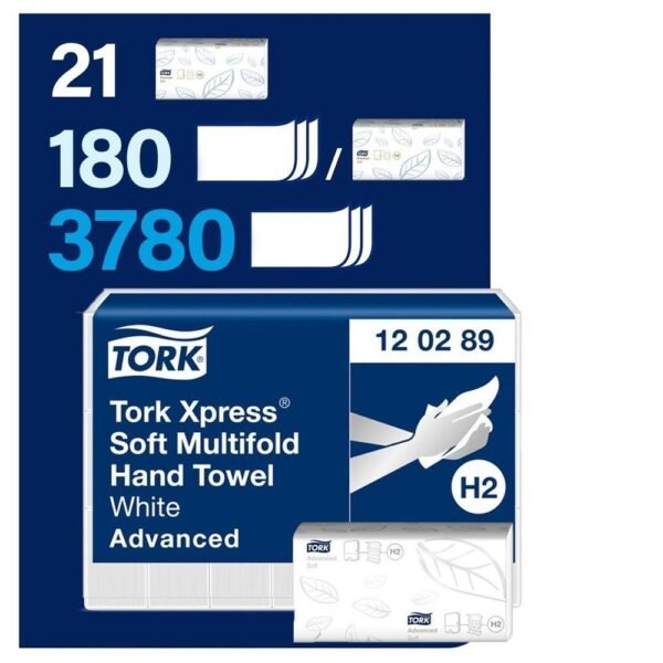KT-120289 Tork Xpress® Yumuşak Z Katlamalı Havlu Kâğıt (1 Paket 180 Adet-Koli İçi 21 Paket) - Görsel 1