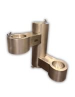 SBL-003 316 S.S. Satine Paslanmaz Çelik Gövdeli 3 Bölmeli Arıtmalı Dış Mekan Su Sebili