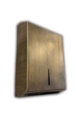 PVD-2636-EB Eskitme Bronz Renk Pvd Kaplama 400 Adet Kağıt Kapasiteli Z Katlama El Havlusu Dispenser Aparatı