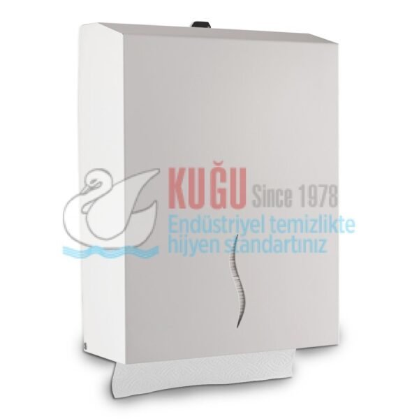 2638 Beyaz Renk Çelik 300’lü Z Katlama El Havlusu Aparatı