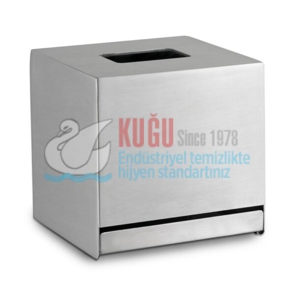 2706 304 S.S. Paslanmaz Çelik Küp Klenex Butik Kağıt Mendil Kutusu