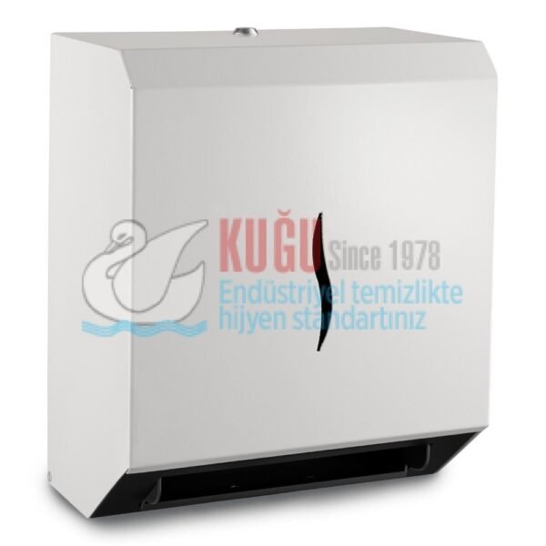 2613 304 KALİTE PASLANMAZ ÇELİK BEYAZ FOTOSELLİ Elektrikli ve Pilli 21 CM KAĞIT HAVLULUK