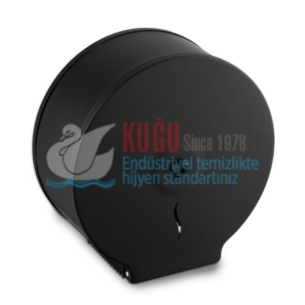 2650 Siyah Renk Çelik Mini Jumbo WC Tuvalet Kağıdı Dispanseri Aparatı