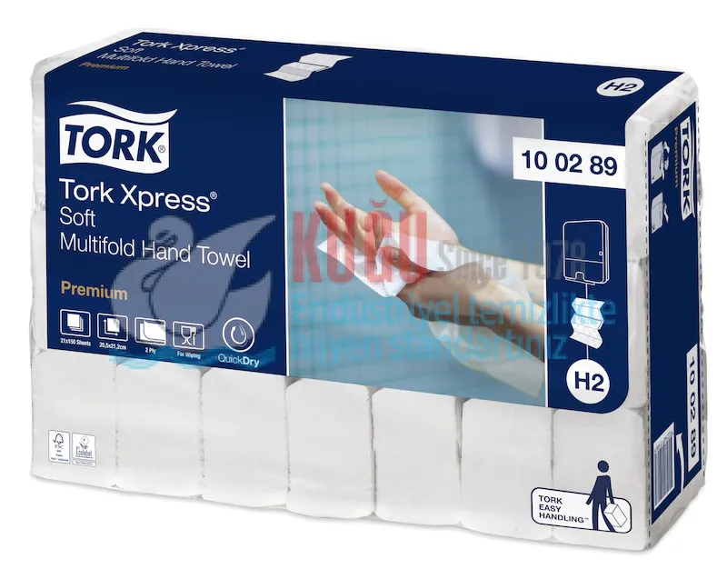 Second image of KT-100289 Tork Xpress® Ekstra Yumuşak Çok Katlı El Havlusu Premium (1 Paket 150 Adet-Koli İçi 21 Paket)