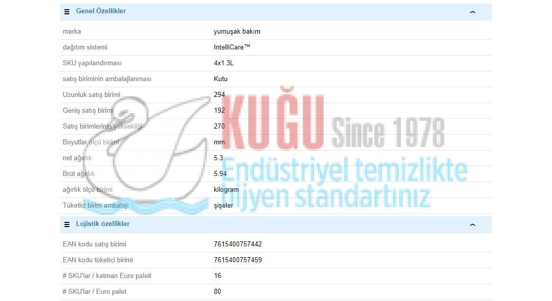 Second image of 100938559 Soft Care Fresh 4x1,3L - Hafif el yıkama losyonu