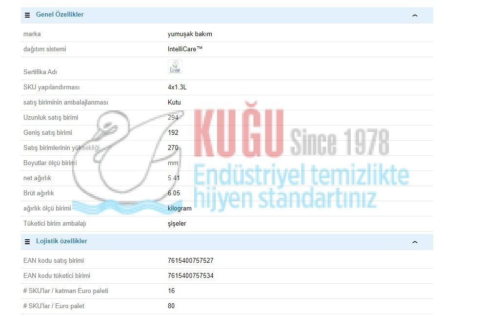 Second image of 100938653 Soft Care Lux El Sabunu 4x1,3 L - Hafif sıvı el sabunu