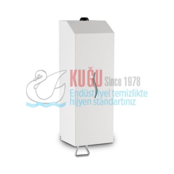 2689 Üstten Doldurmalı Hazneli 1000 ML Beyaz Renk Paslanmaz Çelik Sıvı Sabun Dispanseri