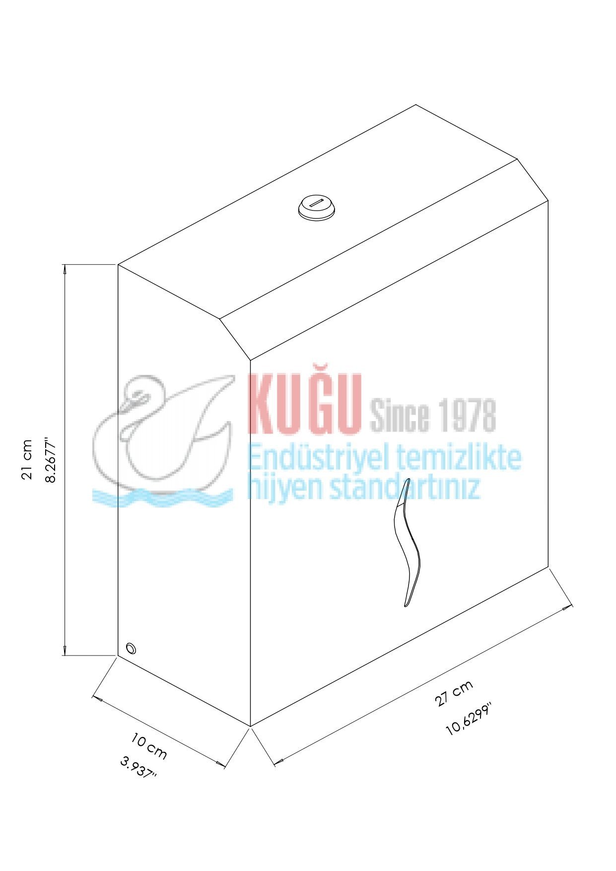 Second image of 2637 Beyaz Renk Çelik 200’lü Z Katlama El Havlusu Aparatı