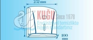 Second image of KGB-19343 Ahşap Renk 250'li Z Katlama Kağıt Havlu Banyo ve Mutfak Dispanseri Aparatı