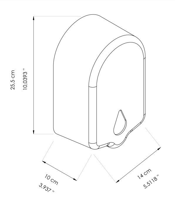 Second image of 2738 Abs Sert Plastik Beyaz Renk Sensörlü Sıvı Sabun & Dezenfektan Dispanseri