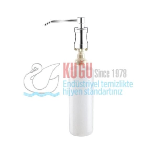 5203 Ankastre 1000 ML Hazneli Doldurmalı Krom Kaplamalı Pirinç Gagalı Köpük Sabun Dispenser Aparatı