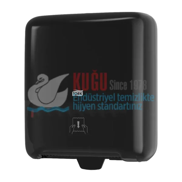 KT-551008 Tork Matic® H1 Sistem Siyah Manuel Autocut Havlu Kâğıt Rulosu Hareketli Havlu Dispenseri