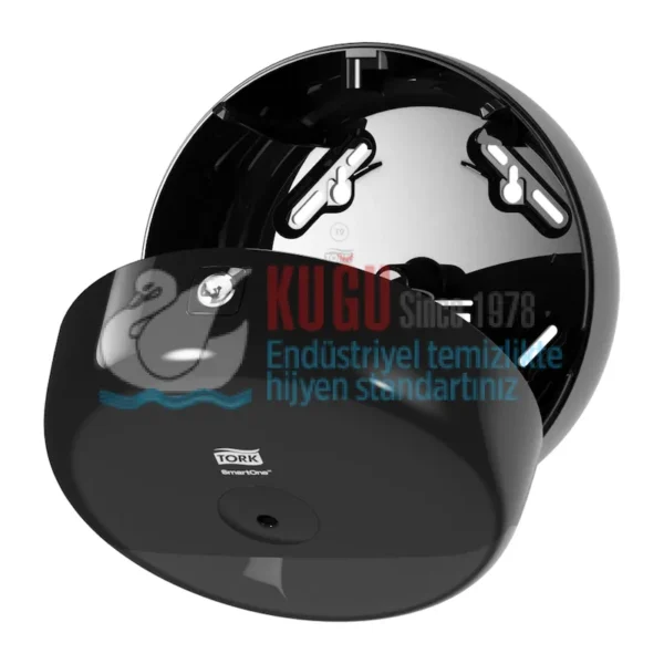 Second image of KT-681008 Tork SmartOne® T9 Sistem Siyah Mini Cimri İçten Çekmeli Tuvalet Rulosu Dispenseri