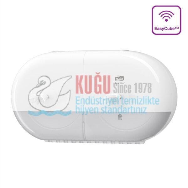 KT-682000 Tork SmartOne Twin T9 Sistem Beyaz Çiftli Mini Cimri İçten Çekmeli Yedek Bekletmeli WC Tuvalet Kağıdı
